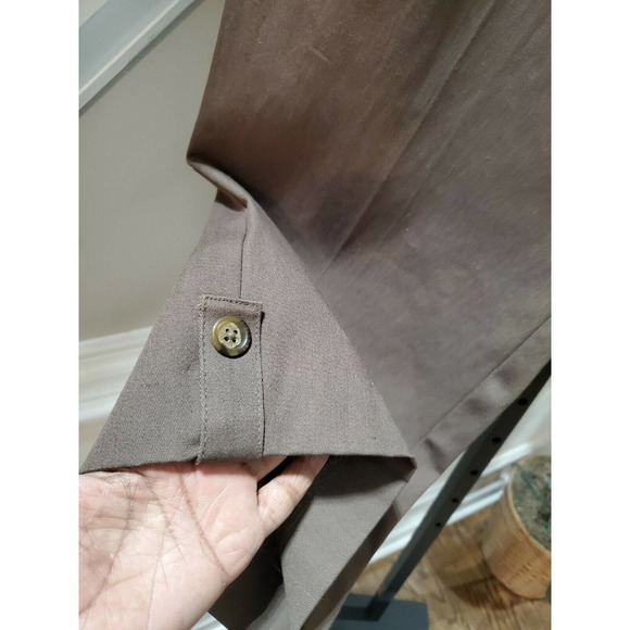 Counterparts Women's Solid Brown Polyester Mid Rise Comfort Waist capris 16 - Picture 5 of 12